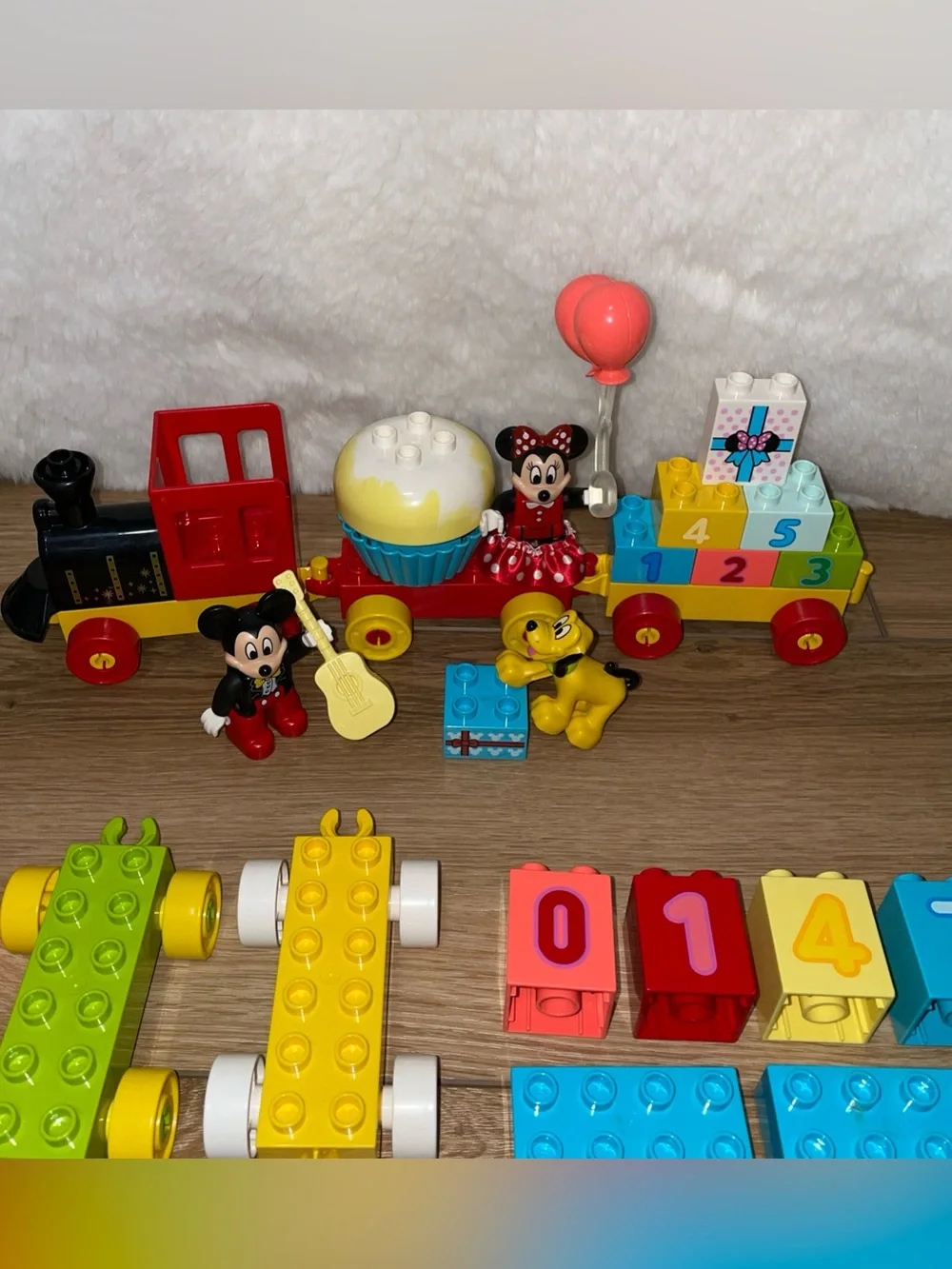 Lego Duplo Disney Junior Mickey & Minnie Birthday Train + Extra Pieces Lot